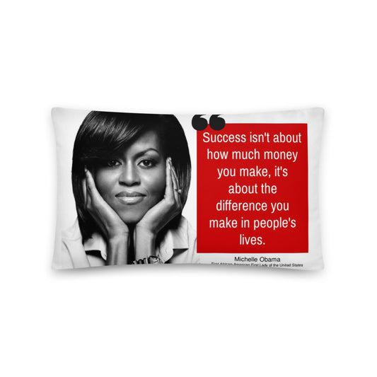 African Pillow Cover Home Decor Rectangular Michelle Obama Life Quotes Two Sides Printed Machine Washable Pillowcase Protector