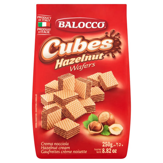 Balocco Cubes Hazelnut Wafers 250g