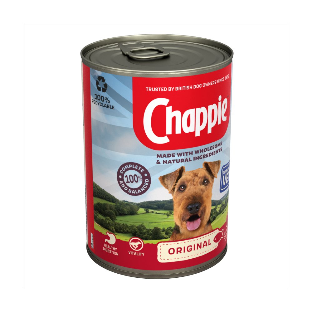 MASChappie Adult Wet Dog Food Tin Original in Loaf 412g-Food