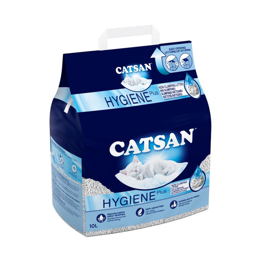 MASCatsan Hygiene Non-Clumping Odour Control Cat Litter 10L-Food