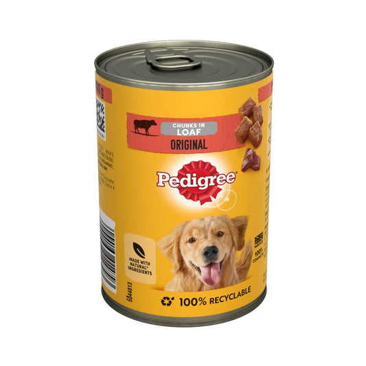 Pedigree Adult Wet Dog Food Tin Original in Loaf 400g