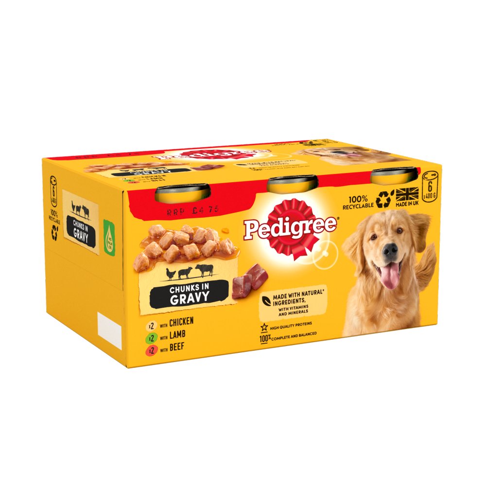 MASPedigree Adult Wet Dog Food Tins Mixed in Gravy 400g-Food