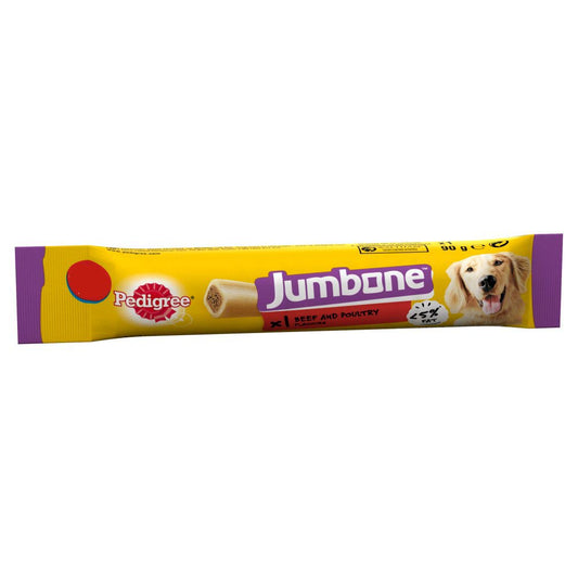Pedigree Jumbone Adult Medium Dog Treat Beef & Poultry 1 Chew 90g