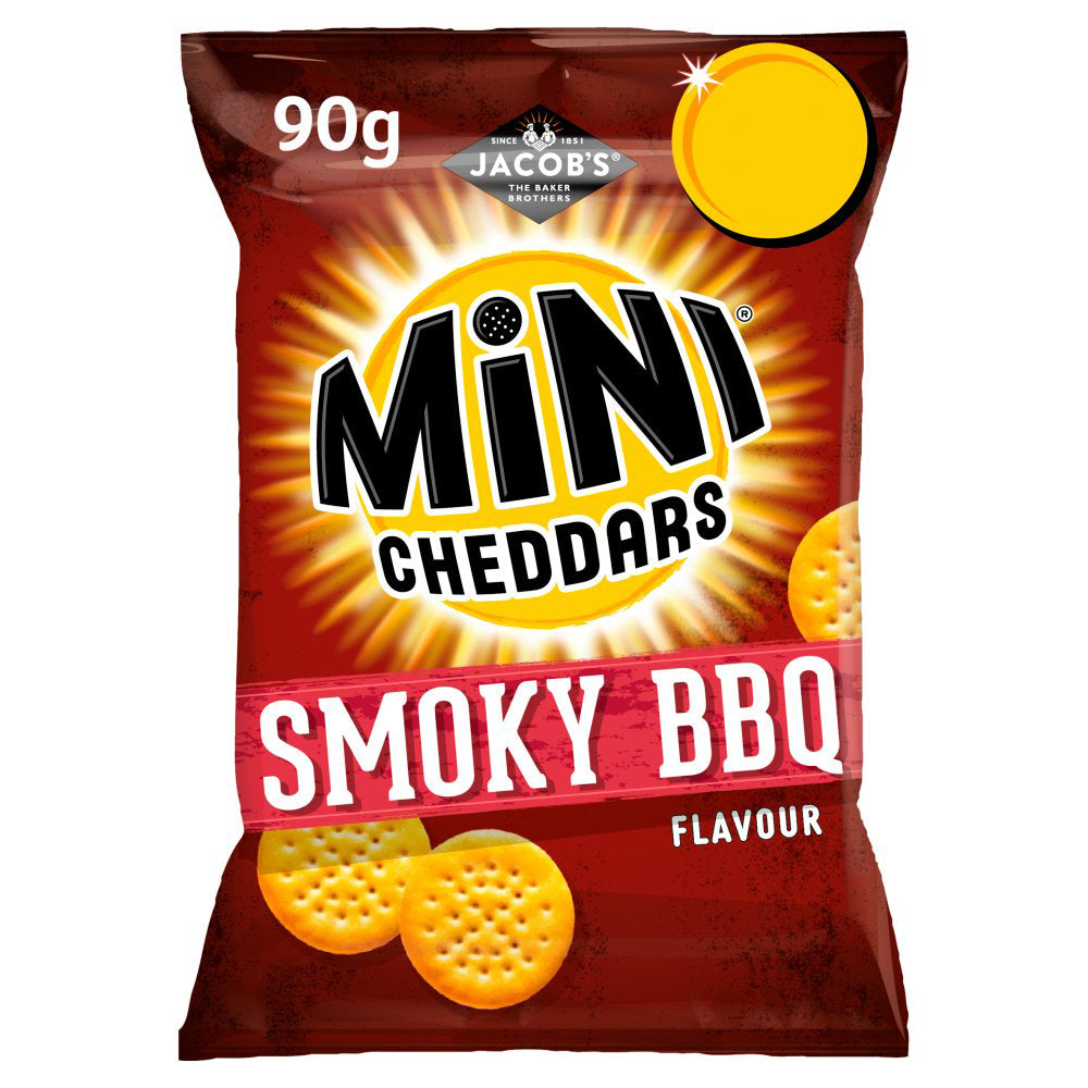 MASJacob's Mini Cheddars Smoky BBQ Snacks 90g-Food