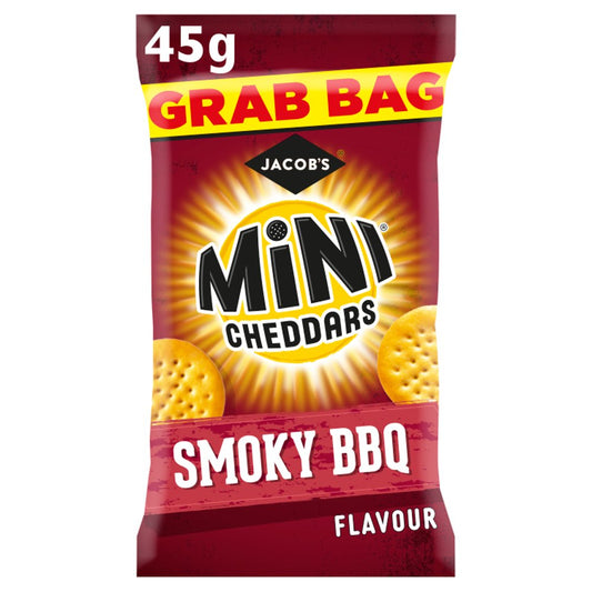 MASJacob's Grab Bag Mini Cheddars Smoky BBQ Flavour 45g-Food