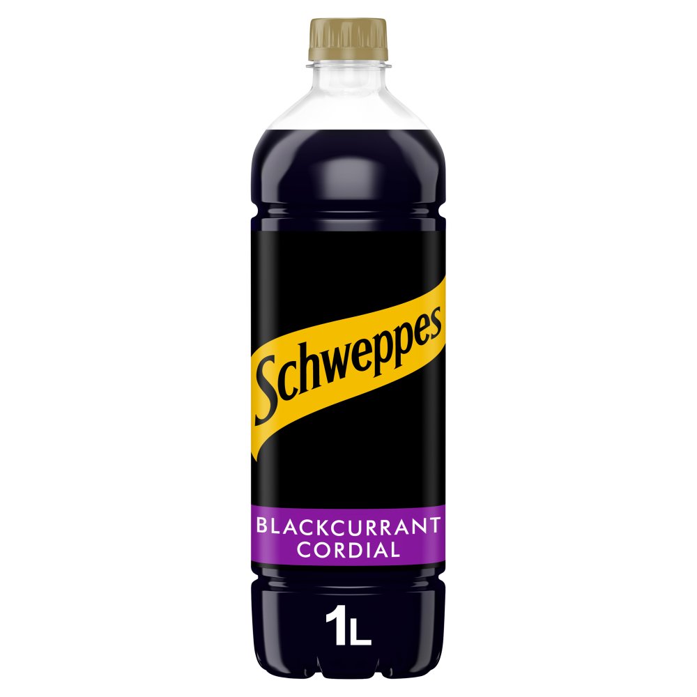 Schweppes Blackcurrant Flavour Cordial 1L-Food