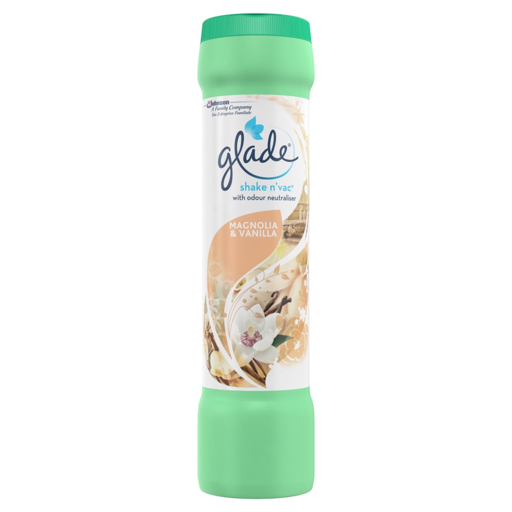Glade Shake & Vac Carpet Freshener Magnolia & Vanilla 500g