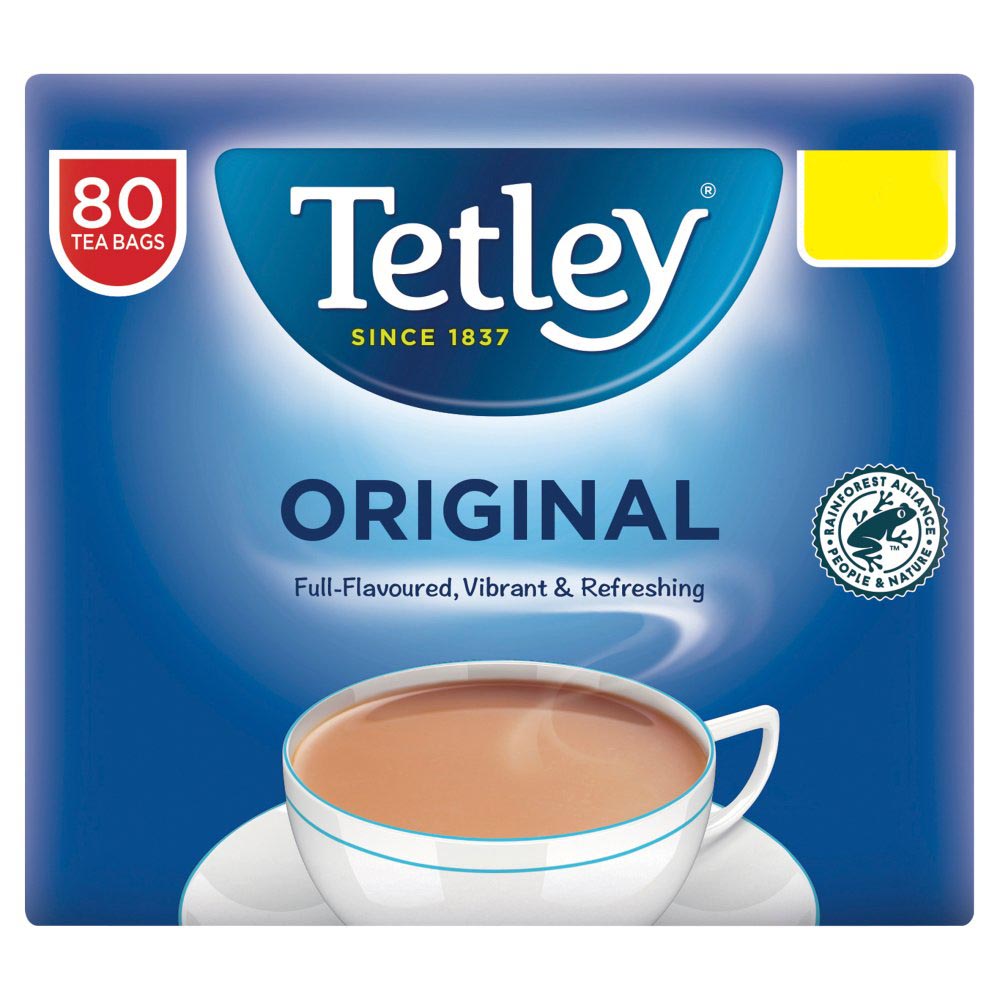 Tetley Original 80 Tea Bags 250g-Food