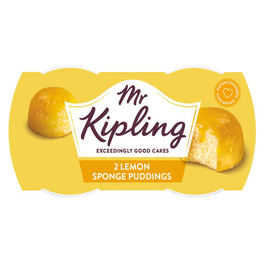 MASMr Kipling Lemon Sponge Puddings 2 x 95g-Food