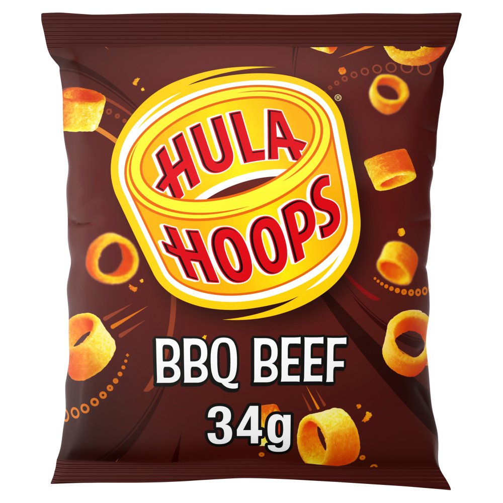 MASHula Hoops BBQ Beef Crisps 34g-Food
