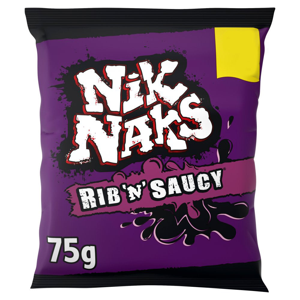 MASNik Naks Rib 'N' Saucy Crisps 75g-Food