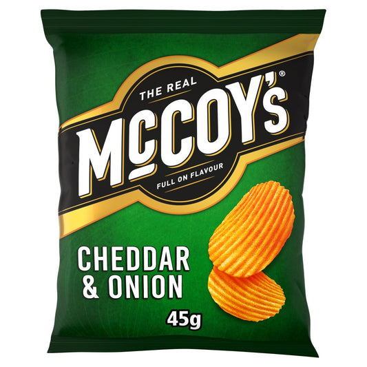 MASMcCoy's Cheddar & Onion Grab Bag Crisps 45g-Food