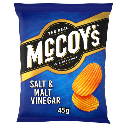 MASMcCoy's Salt & Malt Vinegar Grab Bag Crisps 45g-Food