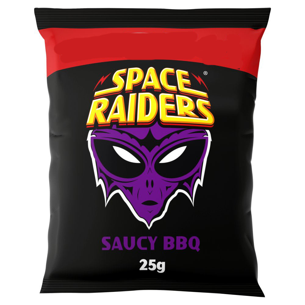 Space Raiders Saucy BBQ Crisps 25g-Food Snack Foods Asetena Pa 