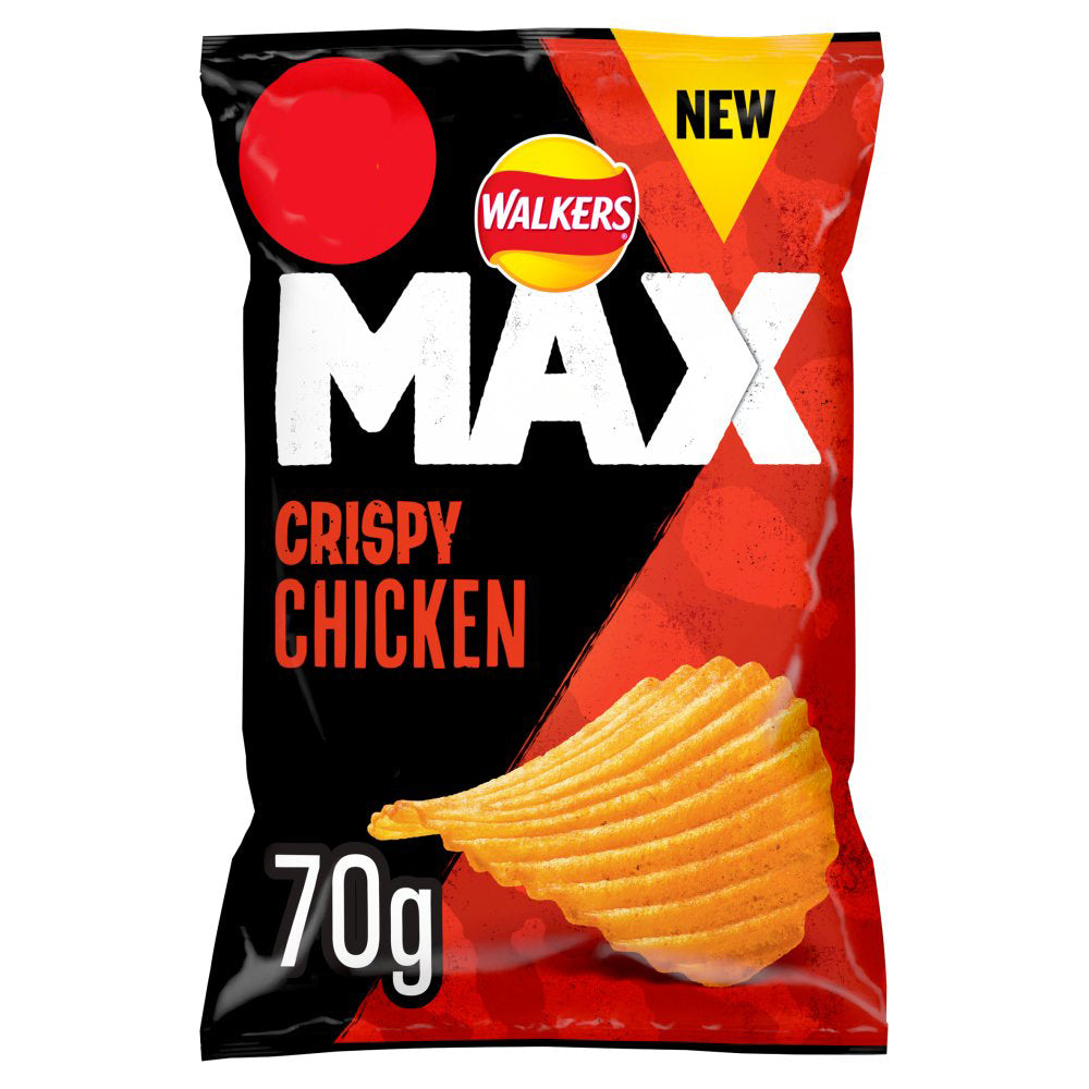 Walkers Max Crispy Chicken Sharing Crisps 70g-Food