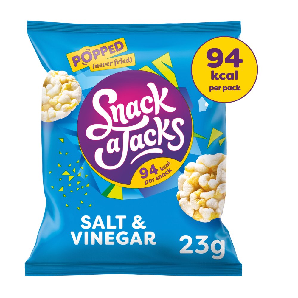 Snack a Jacks Salt & Vinegar Rice Cakes 23g-Food