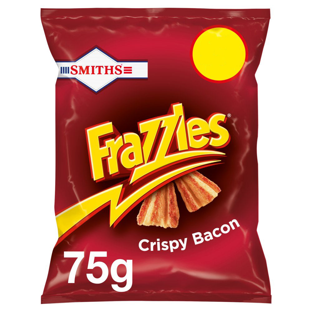 Smiths Frazzles Crispy Bacon Snacks 75g-Food