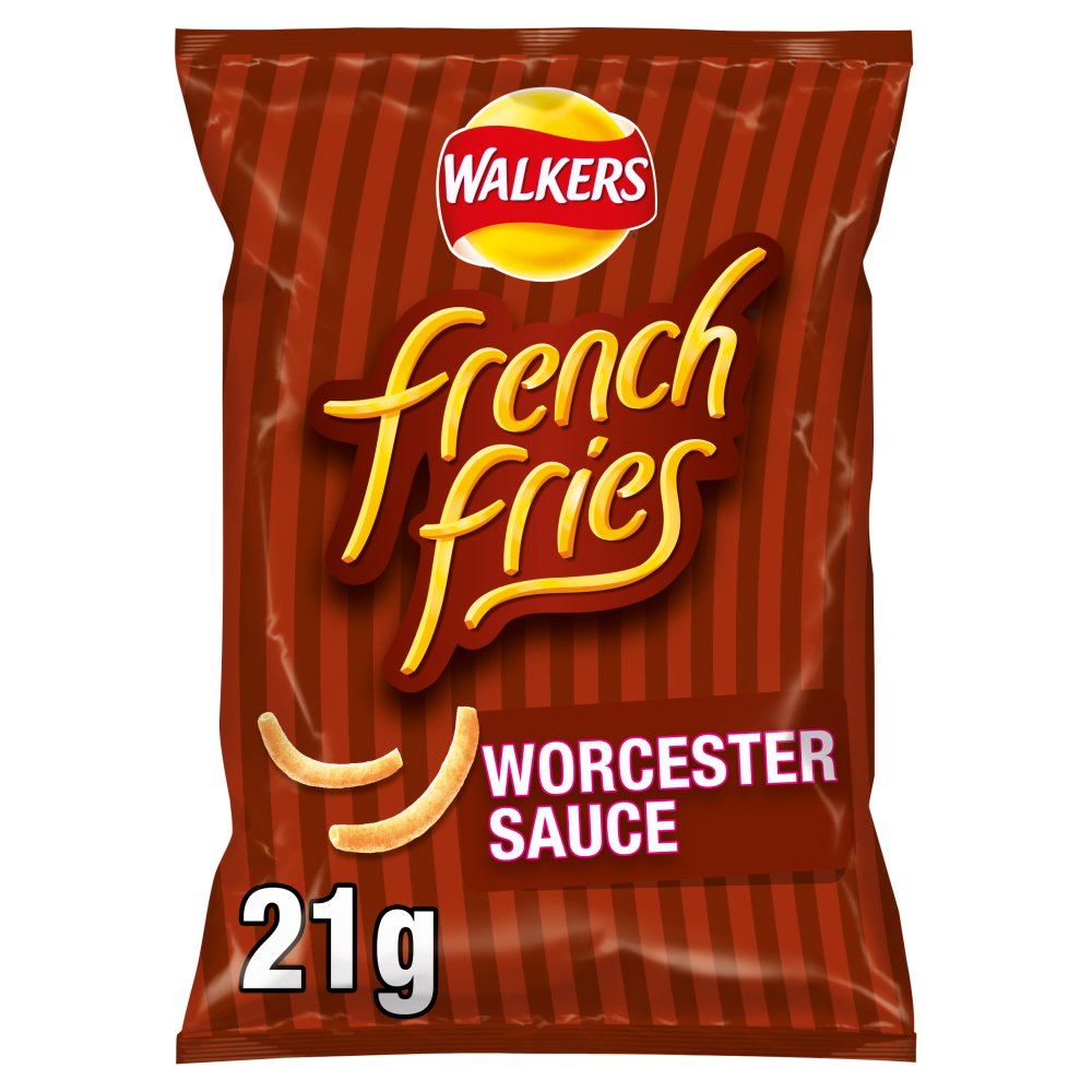 Walkers French Fries Worcester Sauce Snacks 21g-Food