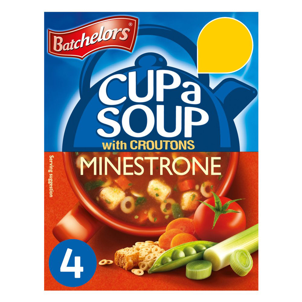 MASBatchelors Cup a Soup with Croutons Minestrone 4 Sachets 94g-Food