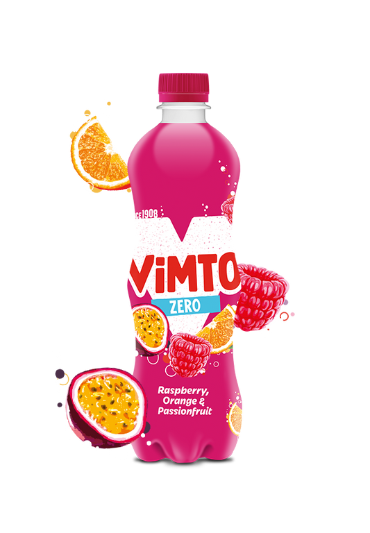 Vimto Sparkling Raspberry, Orange & Passionfruit 500ml-Food