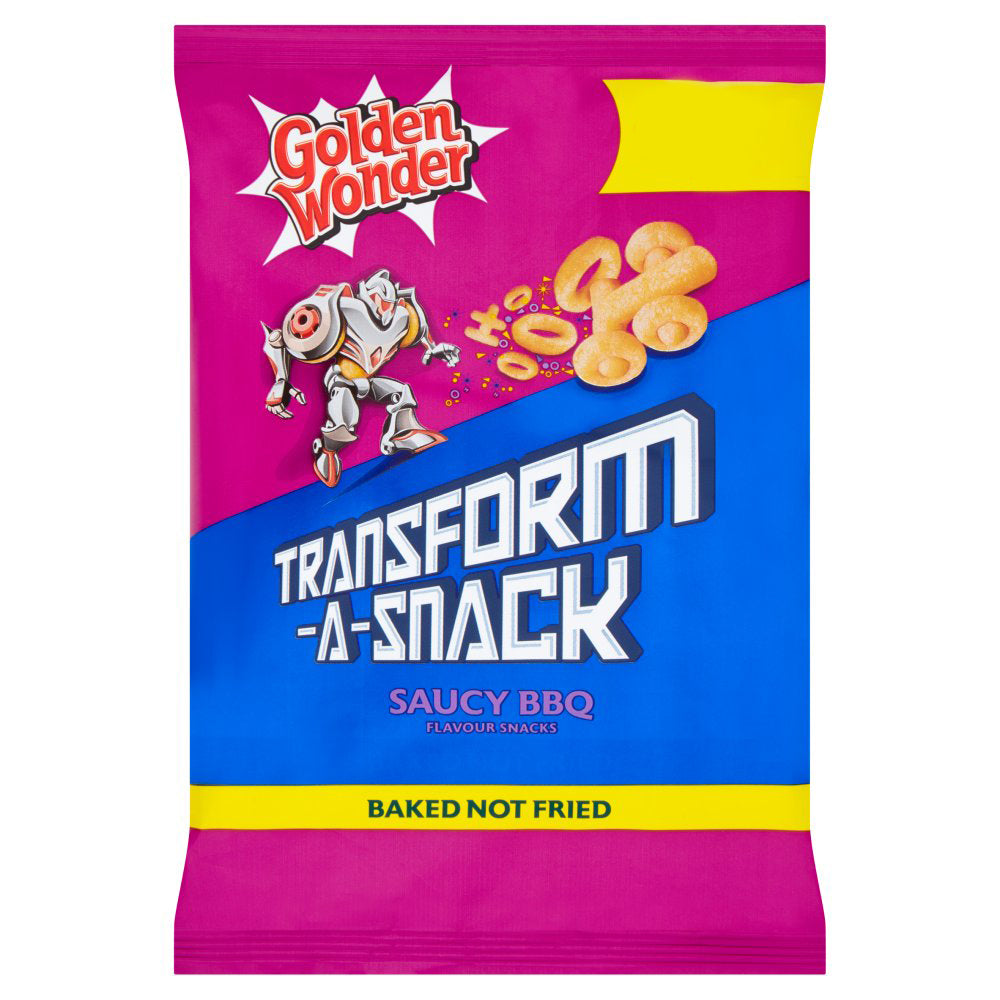 Golden Wonder Transform-A-Snack Saucy BBQ Flavour Snacks 56g