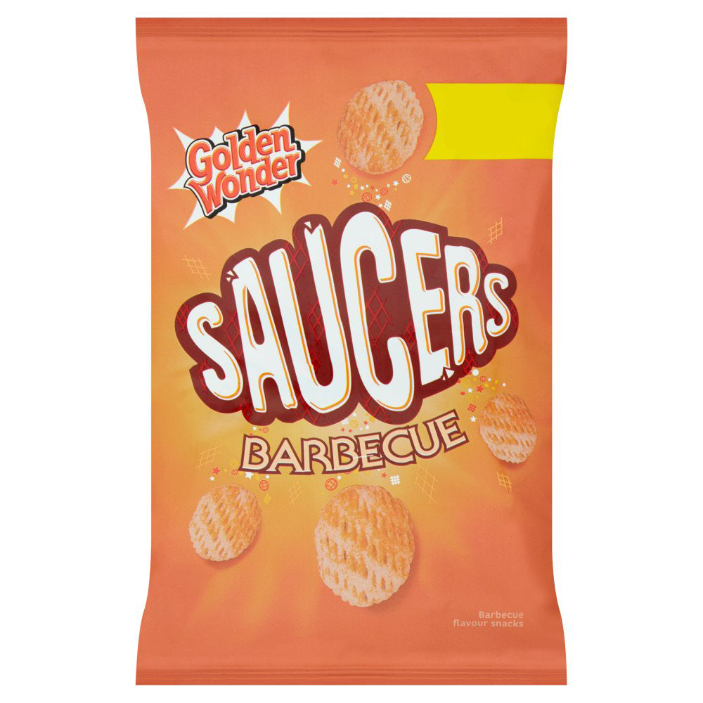 MASGolden Wonder Saucers Barbecue Flavour Snacks 65g-Food