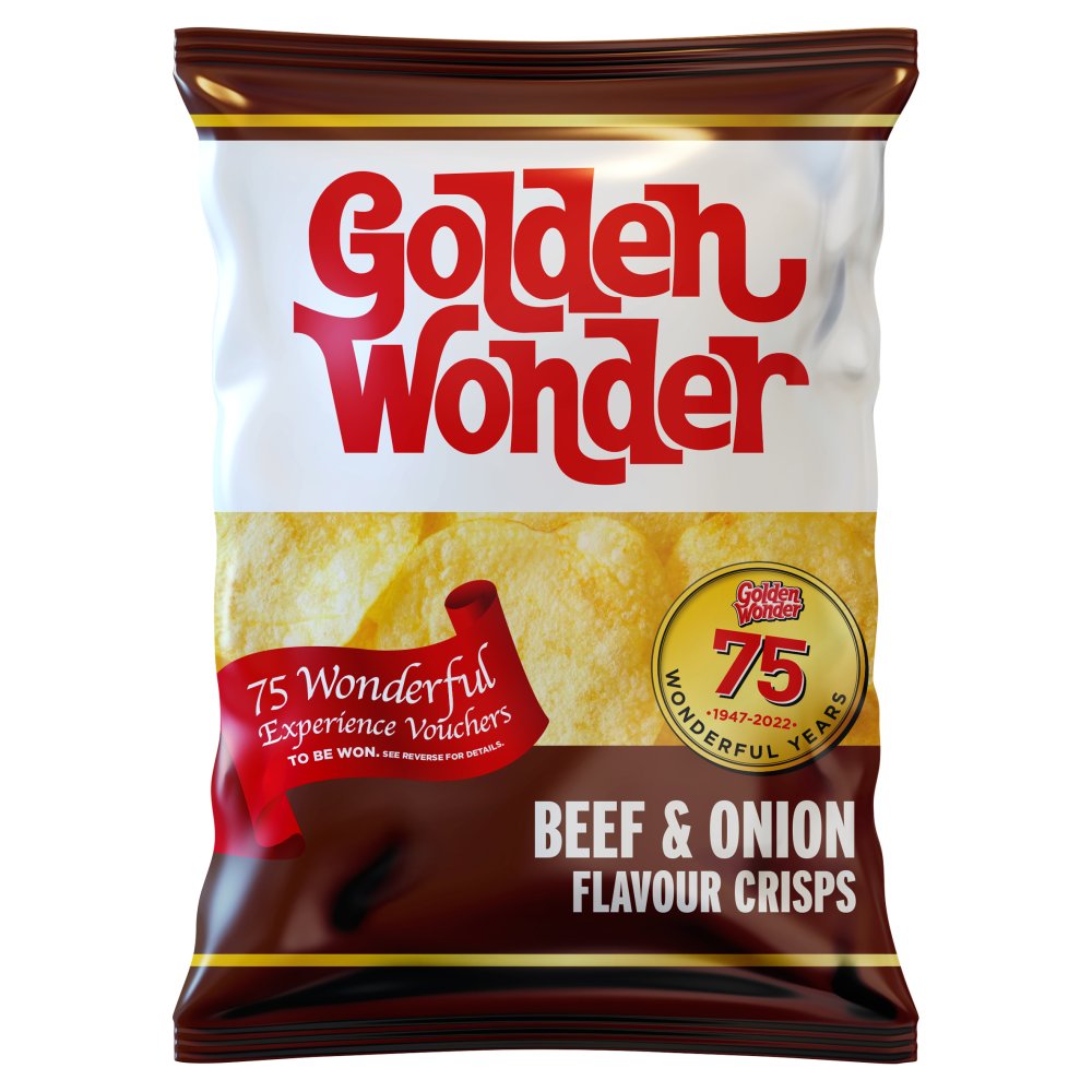 MASGolden Wonder Beef & Onion Flavour Crisps 32.5g-Food
