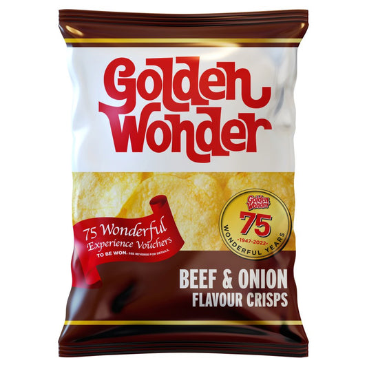 MASGolden Wonder Beef & Onion Flavour Crisps 32.5g-Food