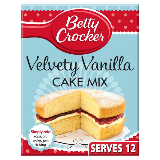 Betty Crocker Velvety Vanilla Cake Mix 425g