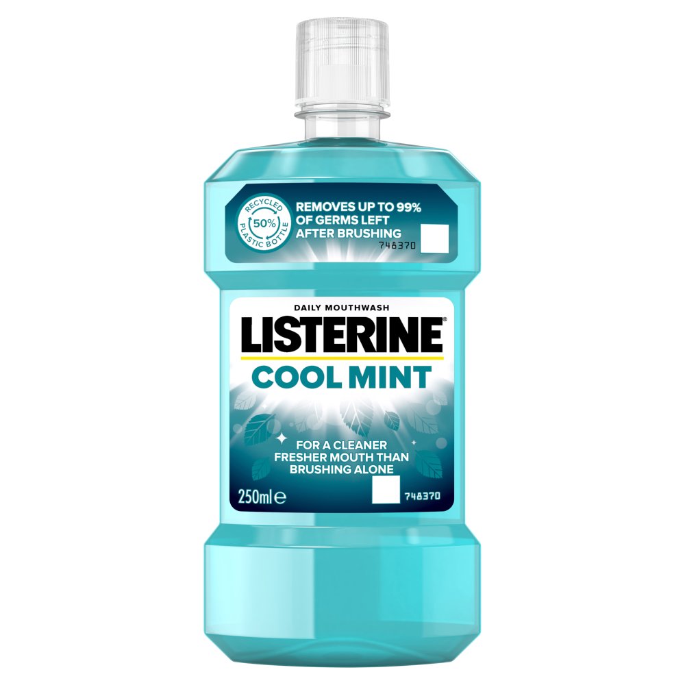 MASListerine Essentials Cool Mint Mouthwash 250ml-Food