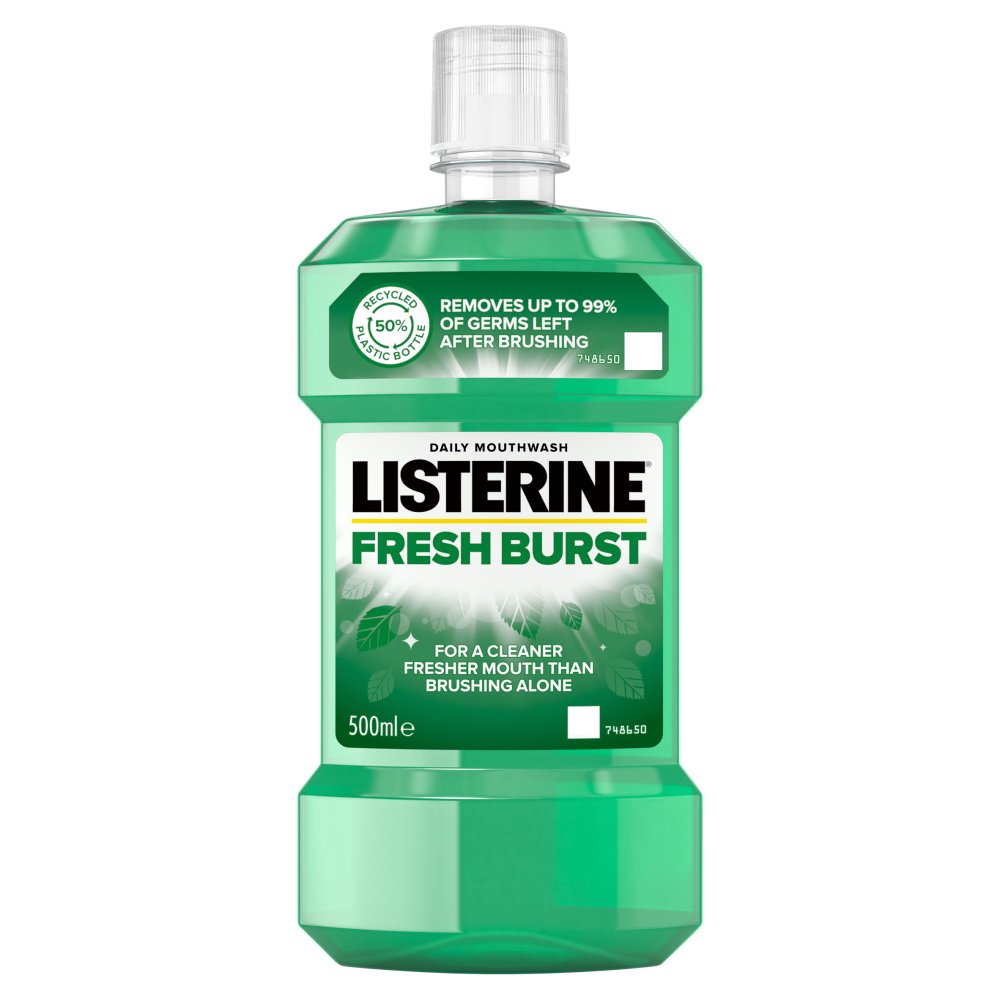 MASListerine Essentials Fresh Burst Mouthwash 500ml-Food
