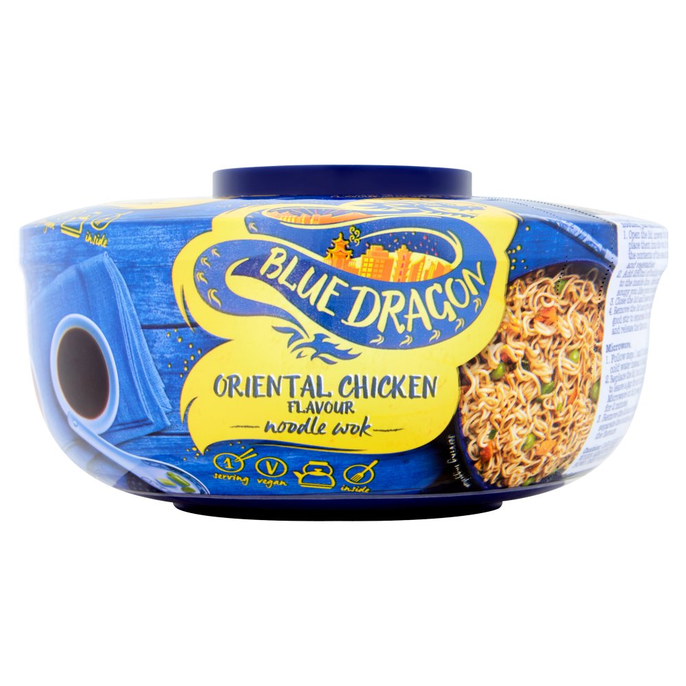 MASBlue Dragon Oriental Chicken Flavour Noodle Wok 65g-Food