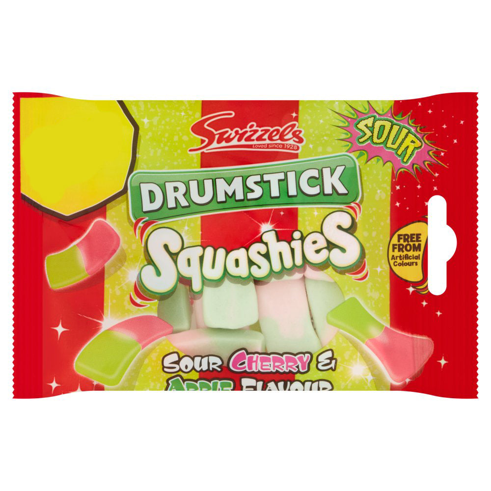 Swizzels Drumstick Squashies Sour Cherry & Apple Flavour 45g-Food