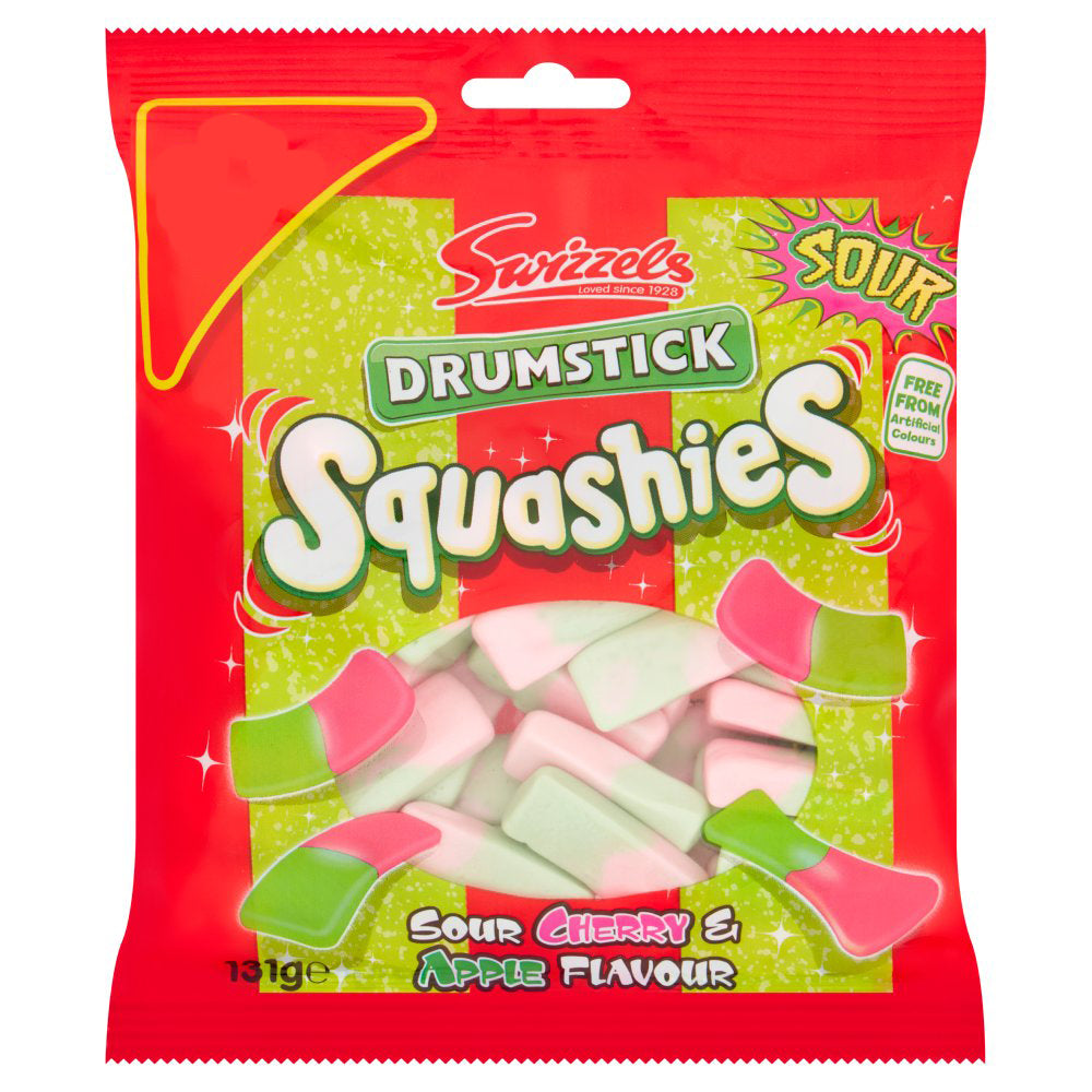 Swizzels Drumstick Squashies Sour Cherry & Apple Flavour 131g-Food