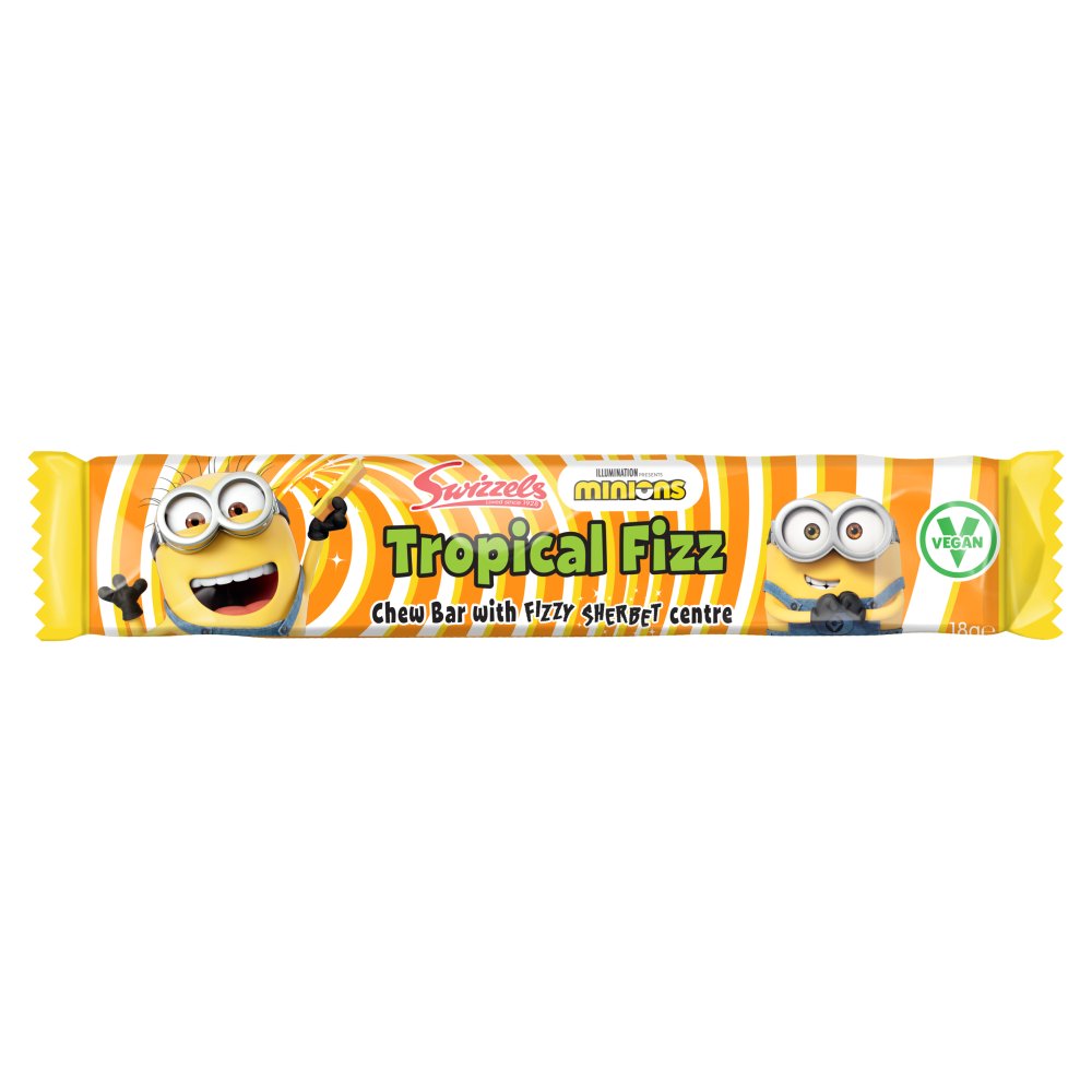 Swizzels Minions Tropical Fizz Chew Bar 18g-Food