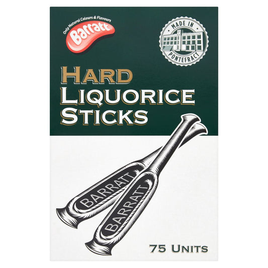 MASBarratt 75 Hard Liquorice Sticks 15.5g-Food