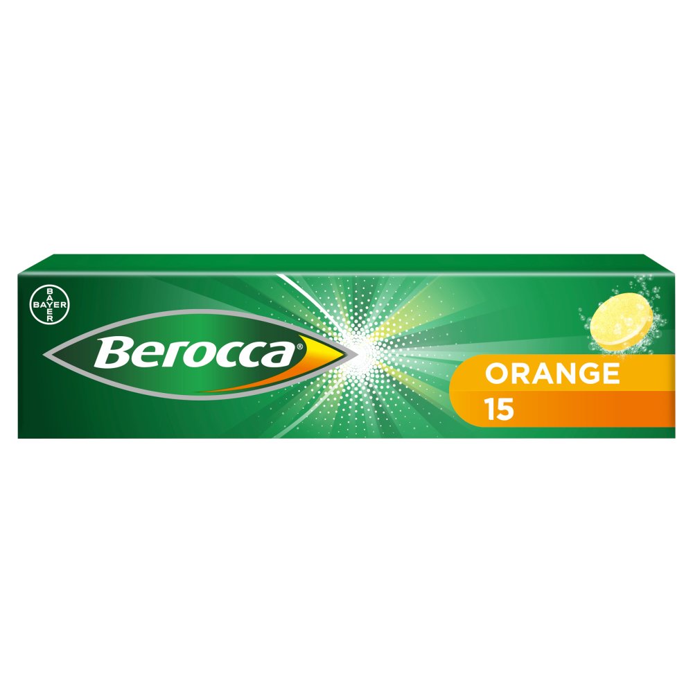 MASBerocca Orange Flavour 15 Sugar Free Effervescent Tablets-Food