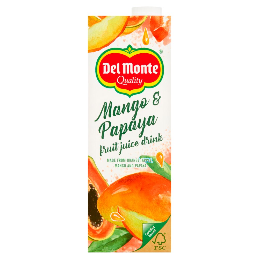 Del Monte Mango & Papaya Fruit Juice Drink 1 Litre-Food