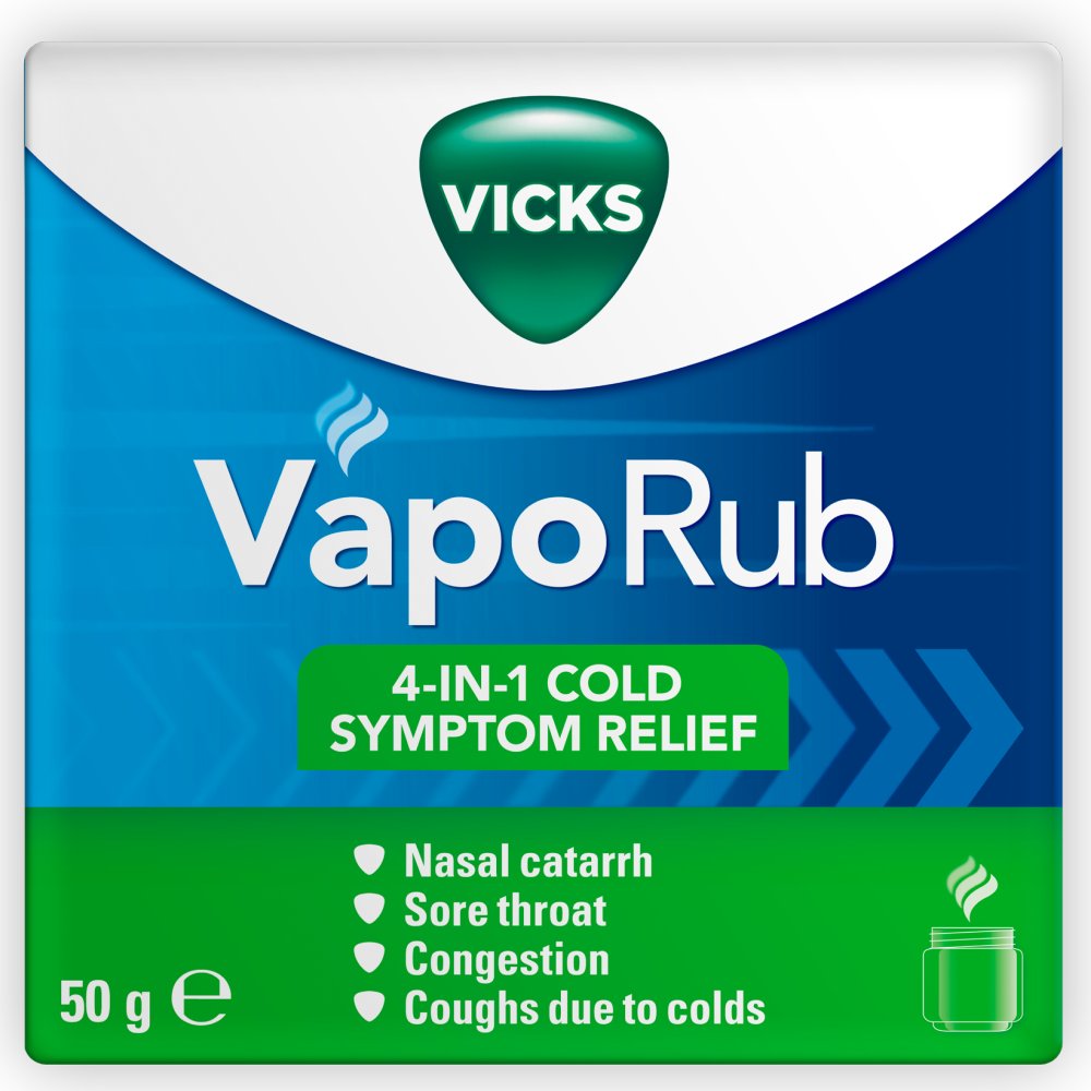 Vicks VapoRub relief of cough cold & flu like symptoms Jar 50g-Food