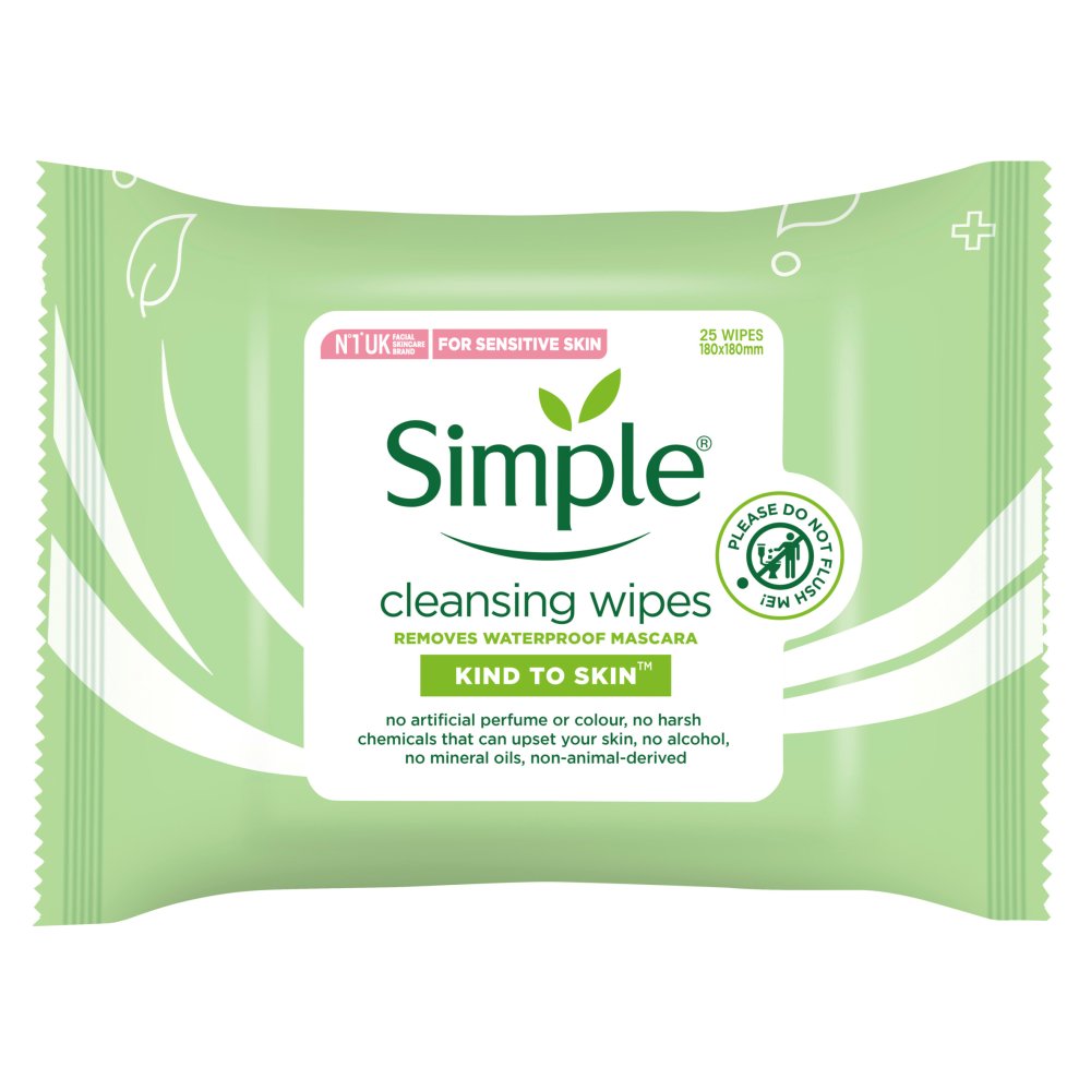 Simple Cleansing Facial Wipes 25 wipes-Food