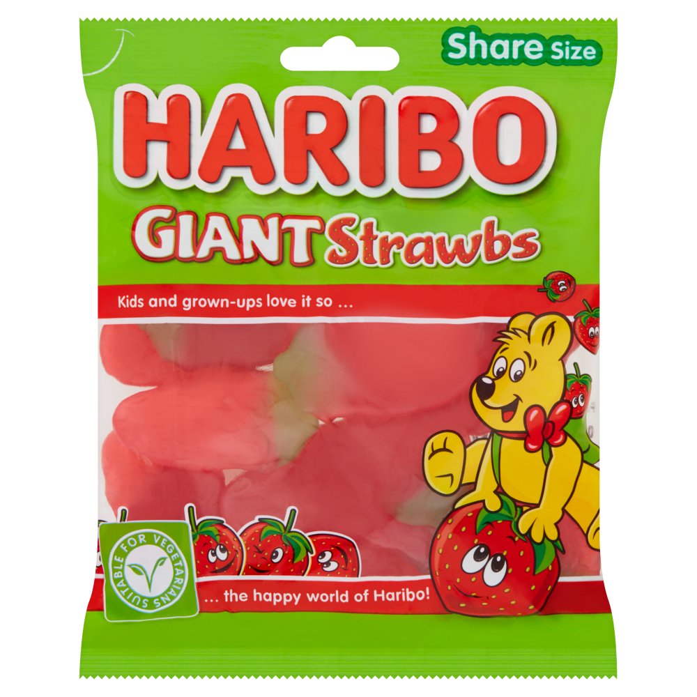 MASHARIBO Giant Strawbs Bag 160g-Food