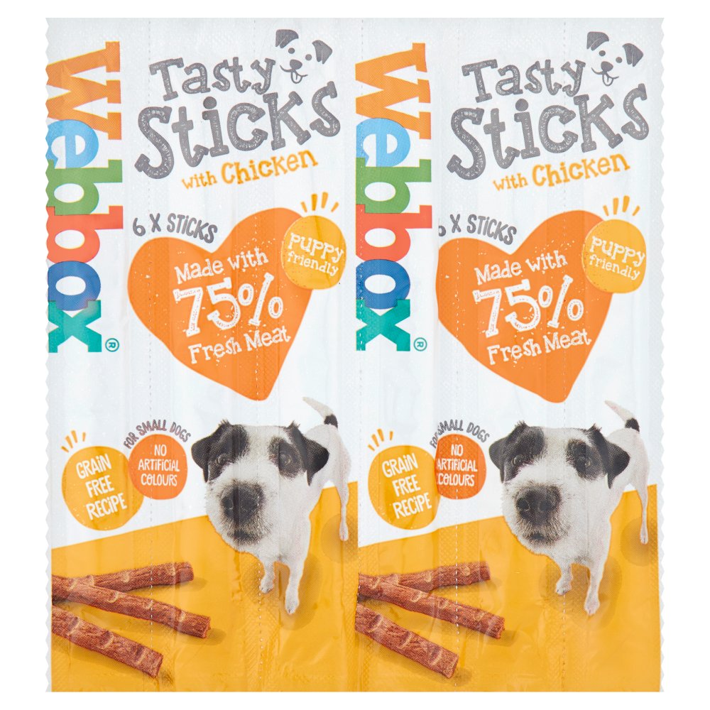 Webbox 6 Tasty Sticks with Chicken 30g