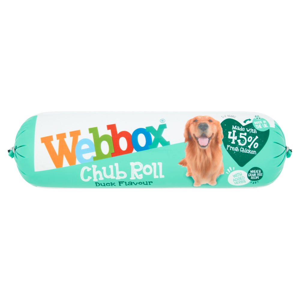 Webbox Chub Roll Duck Flavour 1-7 Years 720g-Food