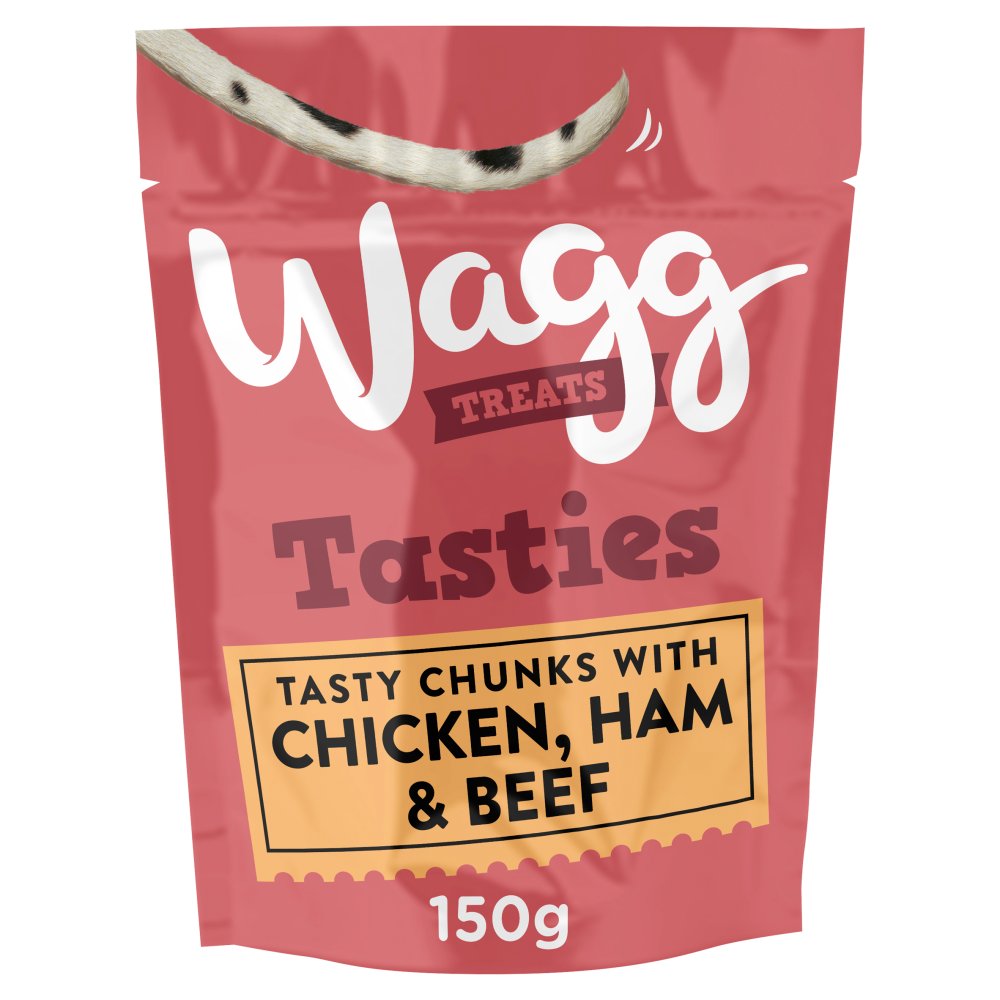 Wagg Tasties Treats Chicken, Ham & Beef 150g