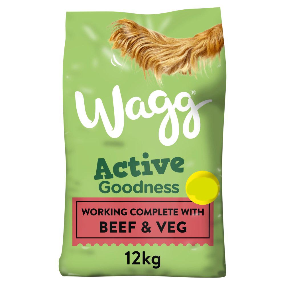 Wagg Active Goodness Rich in Beef & Veg 12kg-Food