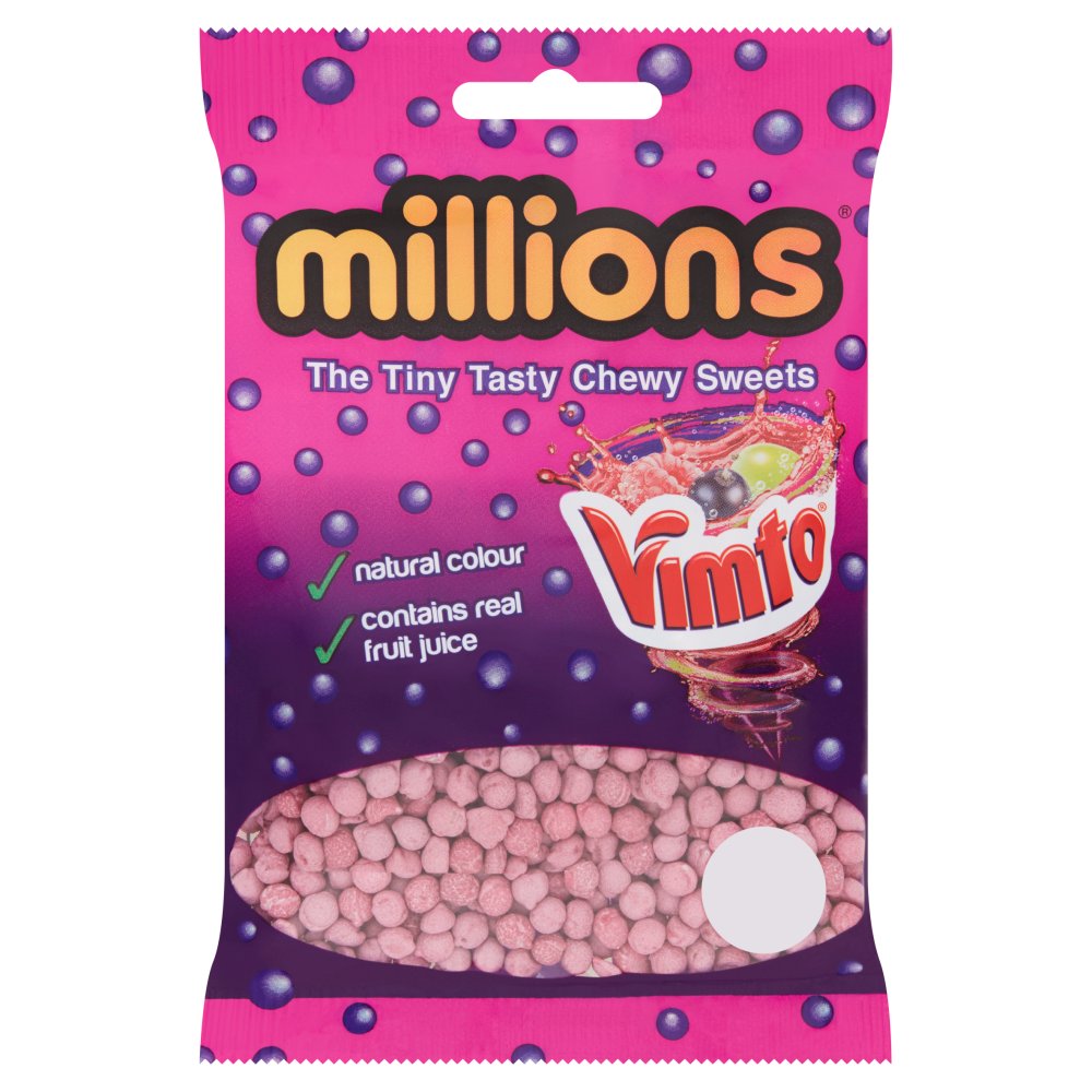 Millions Vimto The Tiny Tasty Chewy Sweets 85g-Food