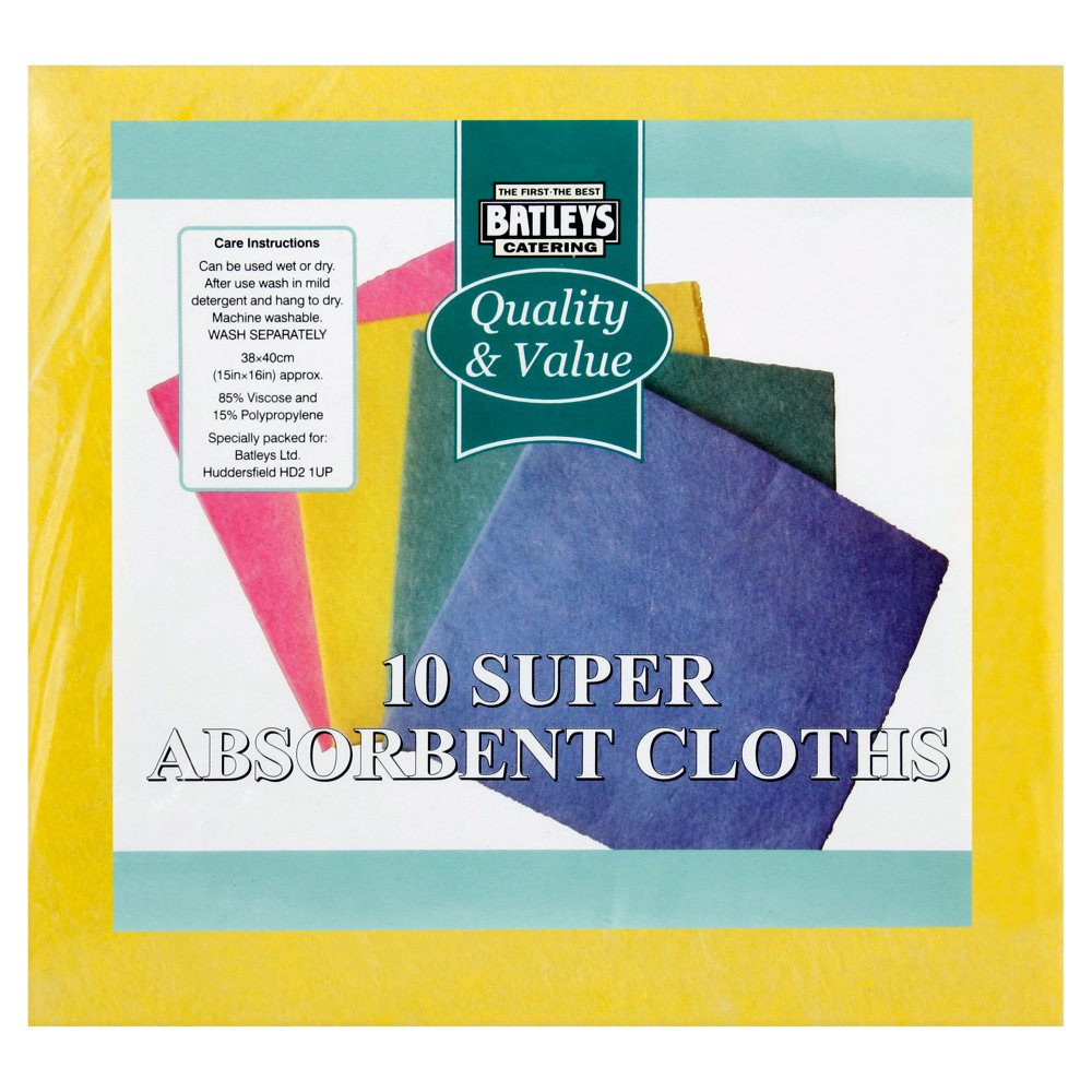 MASBatleys Catering 10 Super Absorbent Cloths-Food