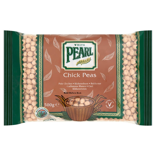 White Pearl Chick Peas 500g-Food