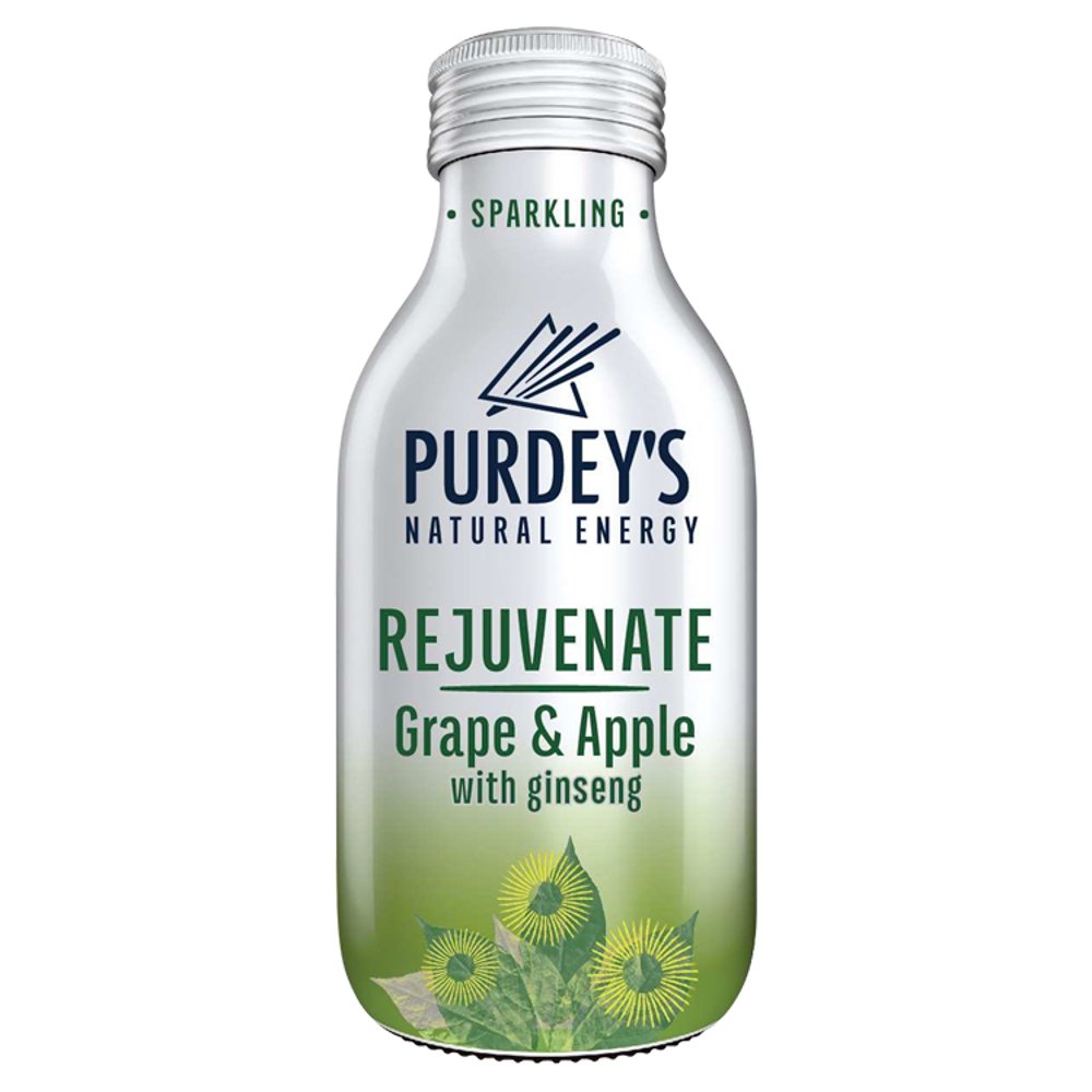 Purdey's Natural Energy Rejuvenate Grape & Apple with Ginseng Bottle 330ml