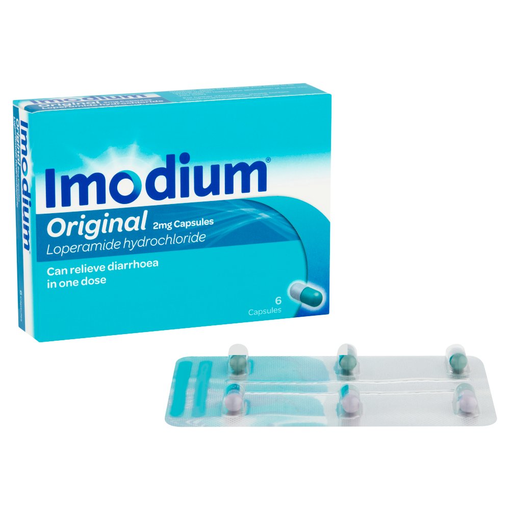 MASImodium Original Loperamide Hydrochloride 2mg 6 Capsules-Food